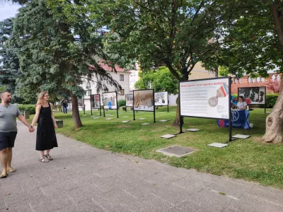  Do 10. julija je v La&scaron;kem na ogled panojska razstava Muzeja &scaron;porta &ndash; varuha &scaron;portne dedi&scaron;čine. Foto Mojca Marot