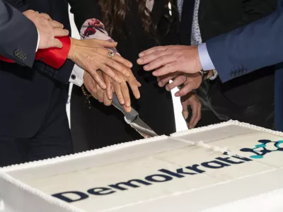 Anže Logar16.11.2024 Ustanovni kongres stranke Demokrati. FOTO: Nik Erik Neubauer