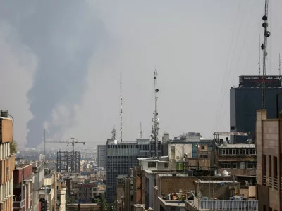 Smoke rises following an Israeli attack on Tehran Oil Refinery, in south of Tehran, Iran, June 15, 2025. Majid Asgaripour/WANA (West Asia News Agency) via REUTERS  ATTENTION EDITORS - THIS PICTURE WAS PROVIDED BY A THIRD PARTY