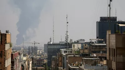 Smoke rises following an Israeli attack on Tehran Oil Refinery, in south of Tehran, Iran, June 15, 2025. Majid Asgaripour/WANA (West Asia News Agency) via REUTERS  ATTENTION EDITORS - THIS PICTURE WAS PROVIDED BY A THIRD PARTY