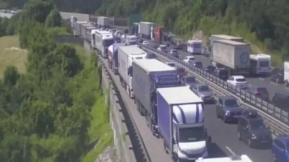 Gneča avtocesta Unec