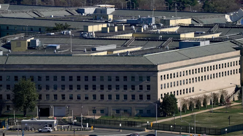 FILE PHOTO: A general view of the Pentagon in Washington, D.C., U.S., March 21, 2025. REUTERS/Kent Nishimura/File Photo