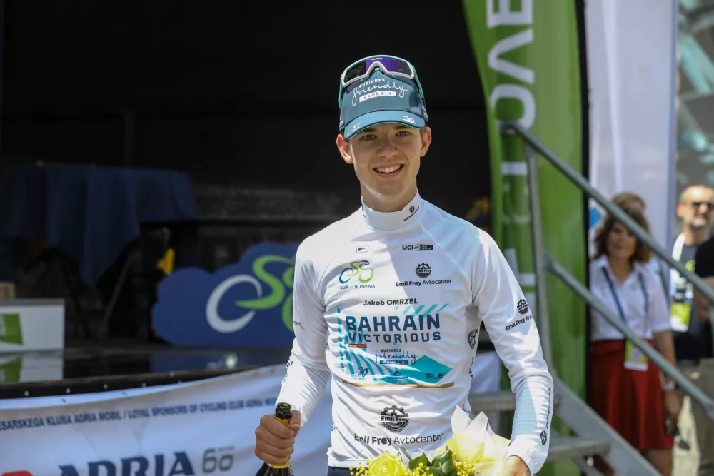 Jakob OMRZEL08.06.2025 - Kolesarska dirka po sloveniji - kolesarstvo - cilj Novo MestoFoto: Luka Cjuha