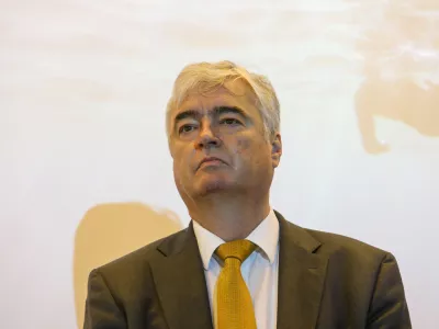 Milan Zver02.04.2024 - novinarske konference predsednika SDS Janeza Jan&scaron;e in evropskega poslanca Milana Zvera, na kateri bosta razkrila interne dokumente Evropske komisije v povezavi z obiskom podpredsednice Evropske komisije Vere Jourove v Sloveniji.Foto: Luka Cjuha