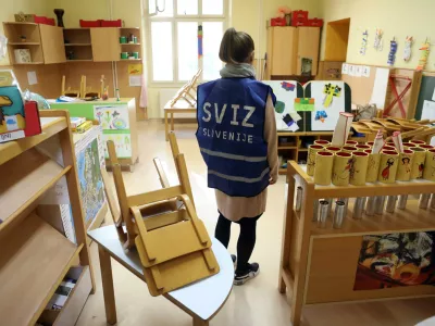 - zaprt Vrtec pod gradom - enota Poljane, Strossmayerjeva ulica 3 v Ljubljani- 09.03.2022  Splona stavka zaposlenih v vzgoji in izobraevanju  zaprte ole, vrtci, fakultete in zavodi  //FOTO: Toma Skale 