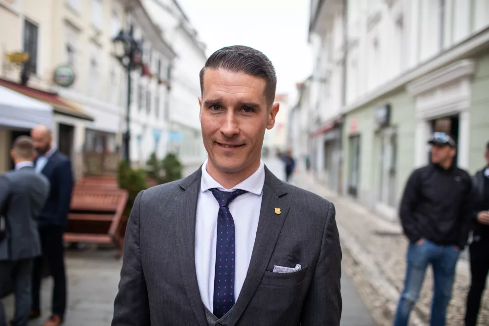 podžupan Kranja Janez Černe - 03.11.2022 &ndash; Kranj - Lokalne volitve 2022 &ndash; predstavitev kandidature kandidata Socialnih demokratov Matjaža Rakovca za župana Mestne občine Kranj //FOTO: Bojan Velikonja