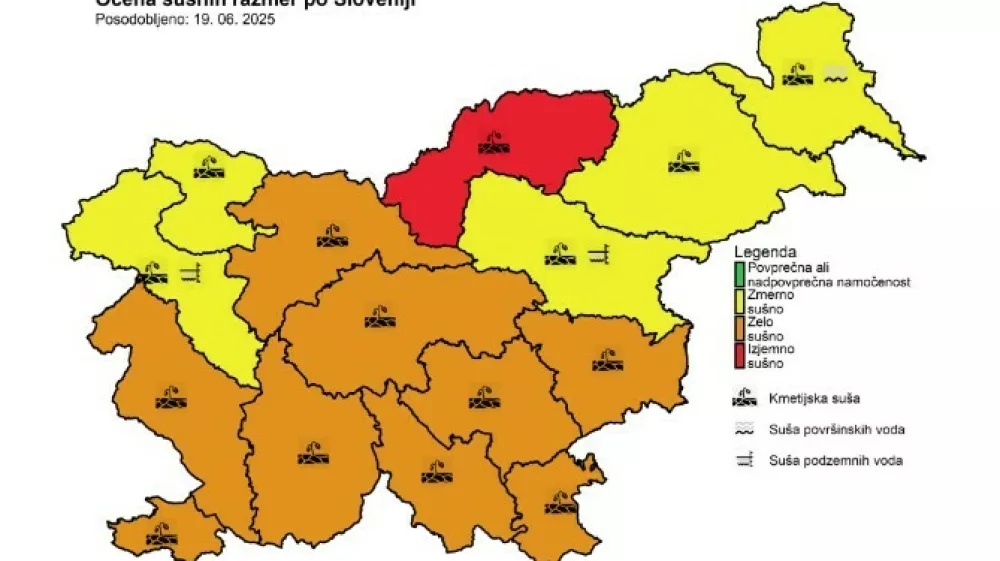 Su&scaron;a junij 2025