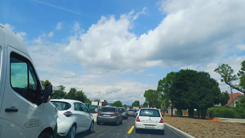 promet zastoji Gorenjska Ljubljana &Scaron;entvid