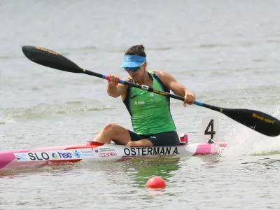 Ceska, Racice.Prvi dan finalnih odlocitev EP v sprintu na mirnih vodah.Kajakasica Anja Osterman.Foto: Kajakaska zveza Slovenije