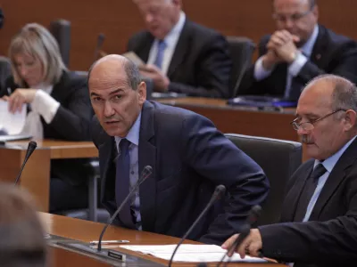 Janez Jan&scaron;a in&nbsp;Božo Predalič leta 2012 / Foto: Luka Cjuha