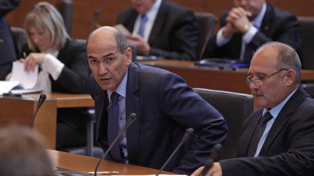 Janez Jan&scaron;a in&nbsp;Božo Predalič leta 2012 / Foto: Luka Cjuha