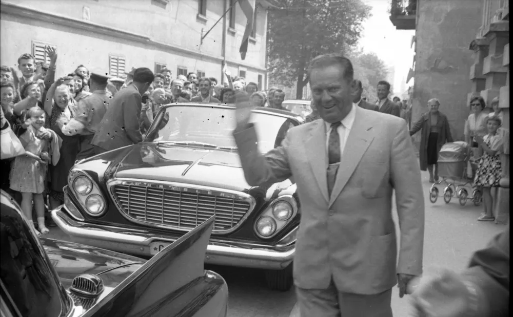 Tito v Ljubljani leta 1961&nbsp;&nbsp;Foto: Marjan Ciglič