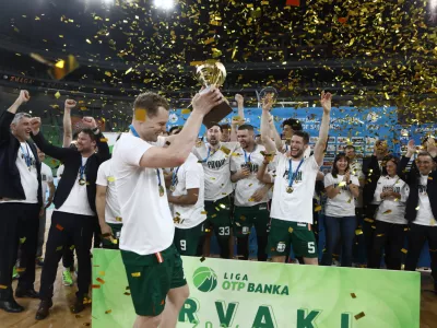 09.06.2025 Ko&scaron;arka Cedevita Olimpija - Krka finaleFoto: Luka Cjuha