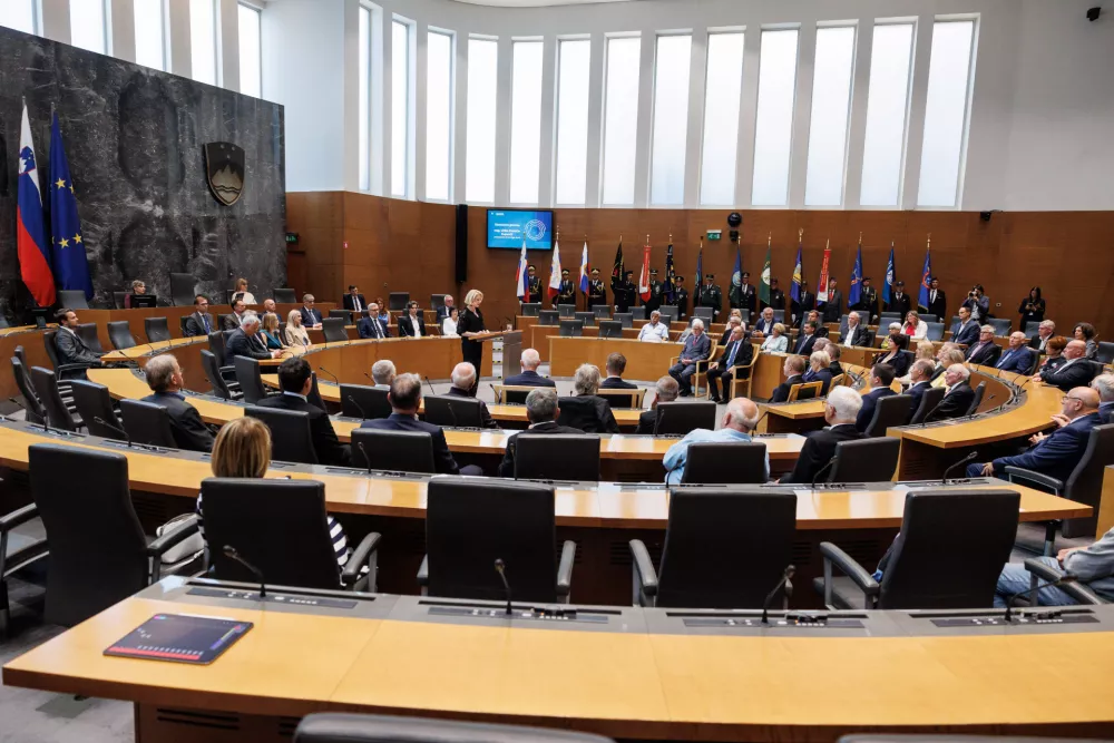 Ljubljana, drzavni zbor.Slavnostna seja drzavnega zbora ob dnevu drzavnosti.