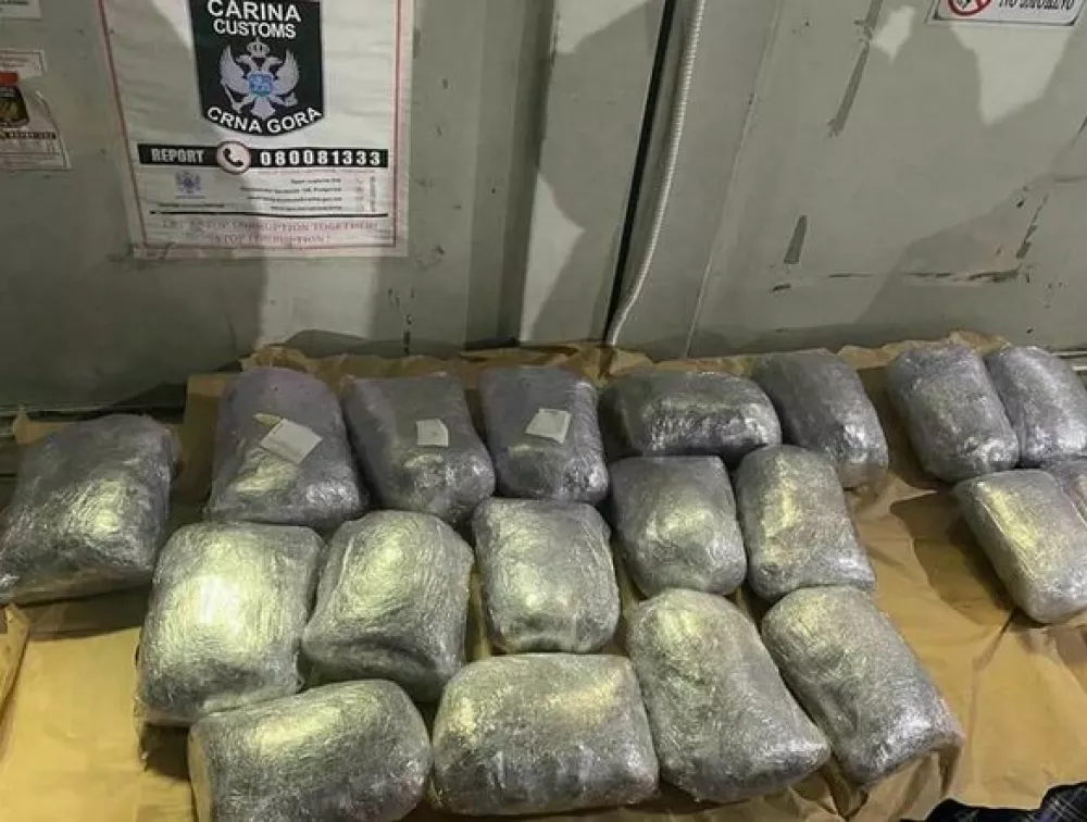 Zaseg marihuane na meji med Srbijo in Črno goro. 