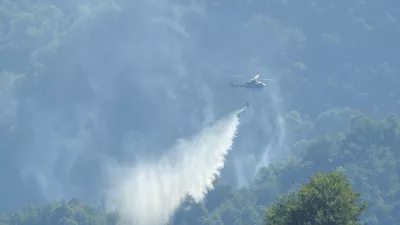 Helikopter, Ga&scaron;enje, Tolmin, podtalni požar