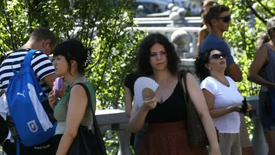 13.08.2024 - vročina - vročinski val - turistična sezona - poletje v LjubljaniFOTO: Luka Cjuha