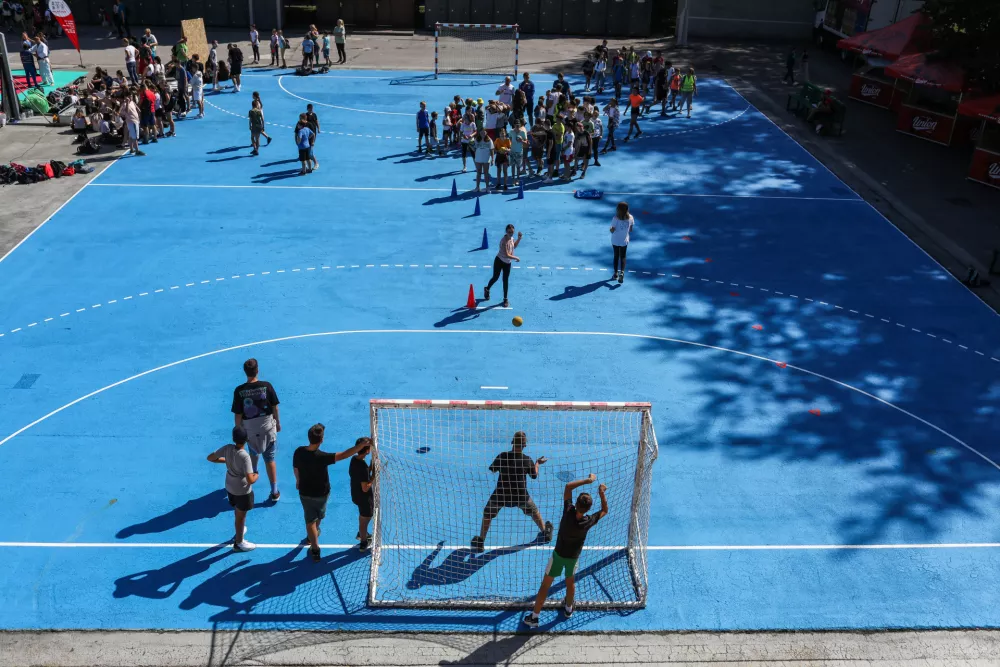 08.09,2023. - Ljubljanski festival &scaron;porta v parku Tivoli v Ljubljani.Gibanje otrok. &Scaron;portna vzgoja.//FOTO: Bojan Velikonja / Foto: Bojan Velikonja