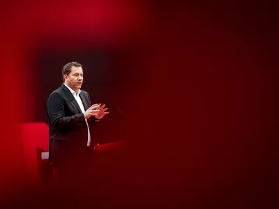29 June 2025, Berlin: Lars Klingbeil, Germany's Finance Minister, Vice Chancellor, and Federal Chairman of the Social Democratic Party of Germany (SPD), speaks during the party's federal conference. Photo: Kay Nietfeld/dpa