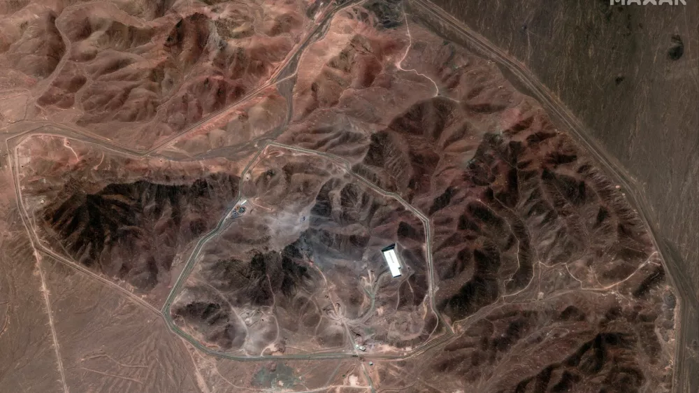 A satellite overview shows the Fordow Fuel Enrichment Facility, amid the Iran-Israel conflict, near Qom, Iran, June 29, 2025. Maxar Technologies/Handout via REUTERS THIS IMAGE HAS BEEN SUPPLIED BY A THIRD PARTY. NO RESALES. NO ARCHIVES. MANDATORY CREDIT. DO NOT OBSCURE LOGO.