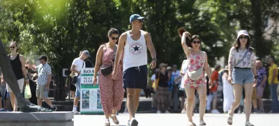 30.6.2025 - Poletje 2025 - vročina - vročinski val - turisti - Foto: Luka Cjuha