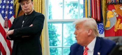 FILE PHOTO: U.S. President Donald Trump and Elon Musk attend a press conference in the Oval Office of the White House in Washington, D.C., U.S., May 30, 2025. REUTERS/Nathan Howard/File Photo