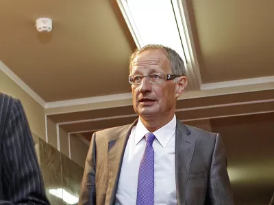 nekdanji predsednik uprave Merkur Bine Kordež- Preiskovalna komisija DZ za sporne managerske prevzeme - zasli&scaron;anje nekdanjega predsednika uprave Merkurja Bineta Kordeža. Ta je skupaj z vodilnimi Merkurja novembra 2007 izvedel managerski prevzem družbe.//FOTO: Bojan Velikonja