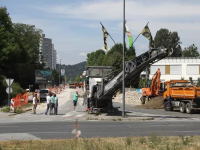 30.6.2025 - Rondo Žale - prenova križi&scaron;ča in okoli&scaron;kih cestFoto: Luka Cjuha