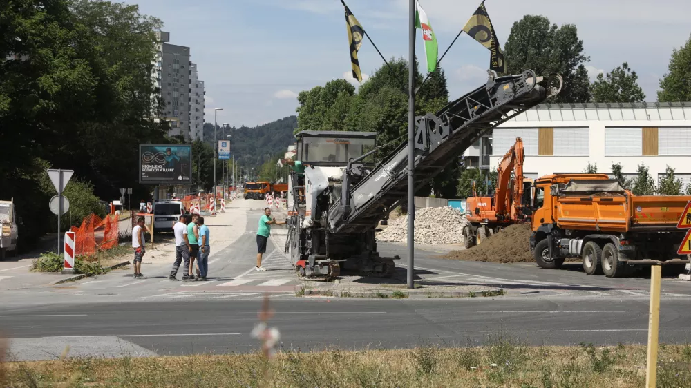 30.6.2025 - Rondo Žale - prenova križi&scaron;ča in okoli&scaron;kih cestFoto: Luka Cjuha
