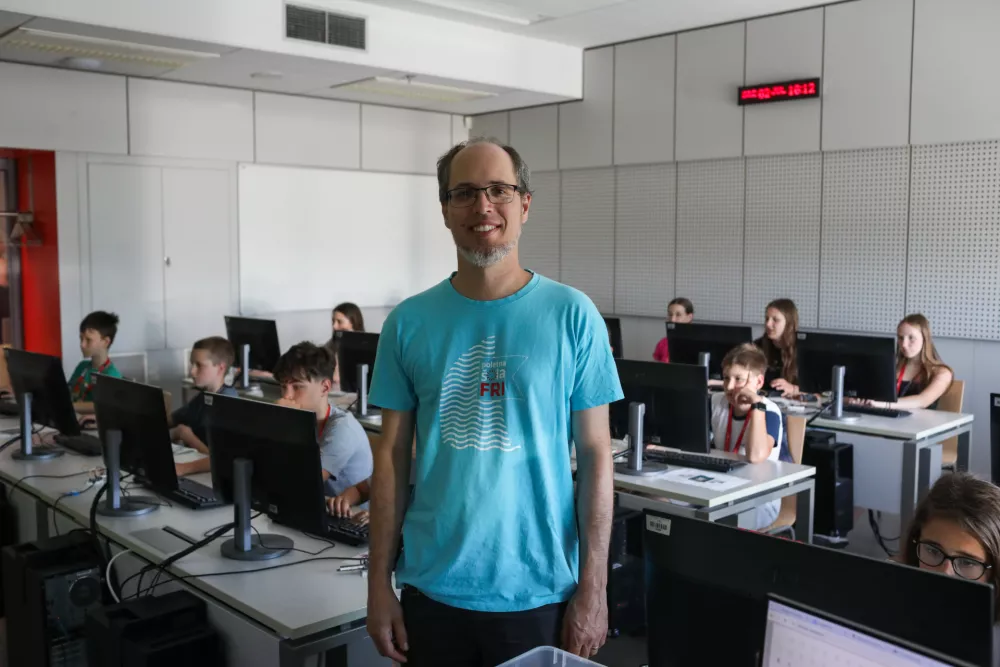 - 02.07.2025. - Poletne delavnice računalni&scaron;tva na Fakulteti za Računalni&scaron;tvo in Informatiko Univerze v Ljubljani.//FOTO: Bojan Velikonja