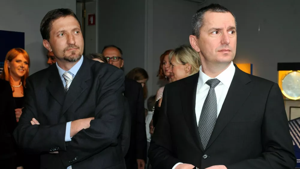 Klemen Bo&scaron;tjančič in Robert Vuga / Foto: Alenka Žavbi