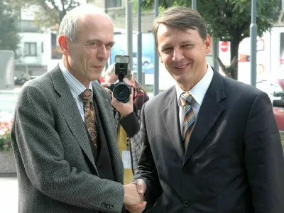 Janez Drnov&scaron;ek, Anton Rop / Foto: Alenka Žavbi