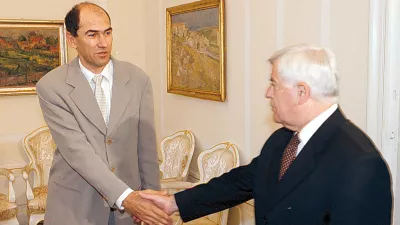 Janez Jan&scaron;a in Milan Kučan nekoč&nbsp;/ Foto: Tomaž Skale