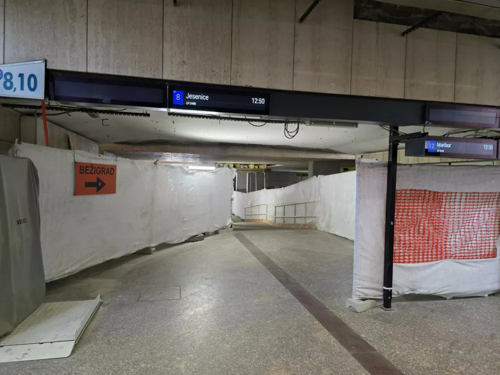 Podhod pod železni&scaron;ko postajo, prenovaŽelezni&scaron;ka postaja