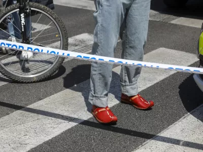 05.06.2025 - Simbolična fotografija Policija - prometna nesteča - policijski trakFoto: Luka Cjuha