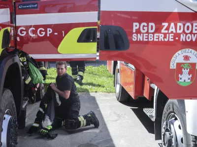 - 30.05. 2025 - 30 urna gasilska vaja v primeru uničujočega potresa - gasilci, re&scaron;evanje, ga&scaron;enje//FOTO: Jaka Gasar / Foto: Jaka Gasar