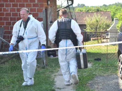 06.07.2025., Pleskovec- Policijski ocevid na mjestu ubojstva u Pleskovcu 118. Photo: Vjeran Zganec Rogulja/PIXSELL