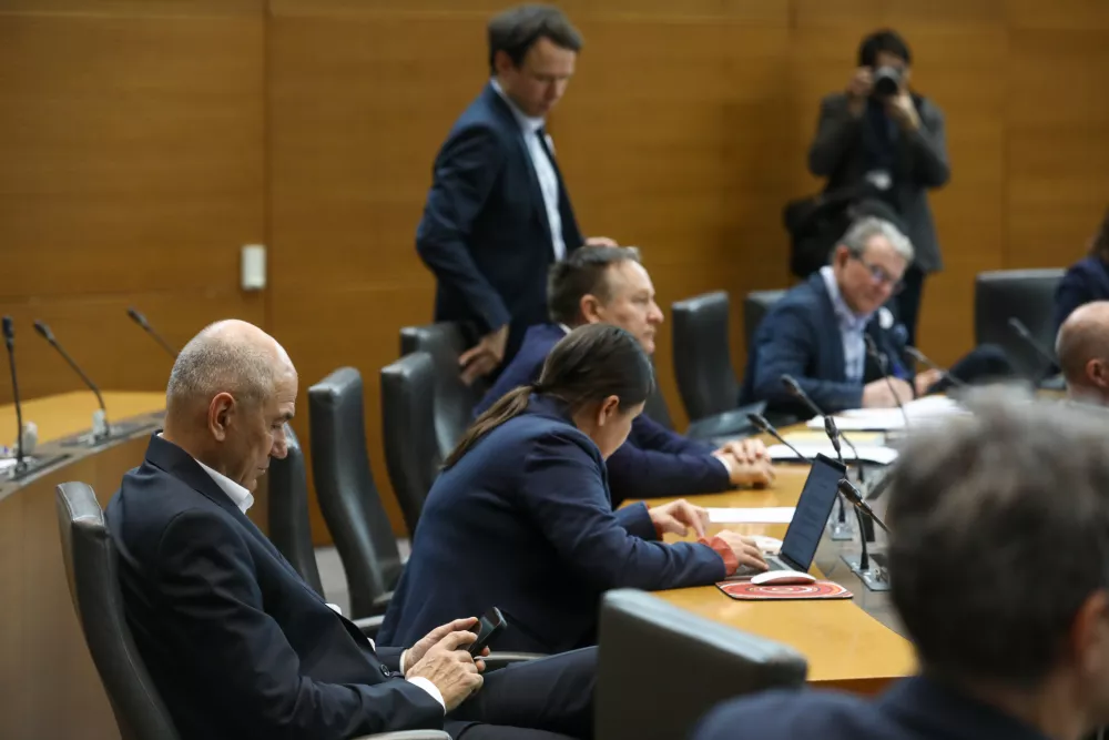 Janez Jan&scaron;a SDS23.04.2025 - nadaljevanje seje DZ, na dnevnem redu je med drugim interpelacija o delu in odgovornosti vladeFoto: Luka Cjuha