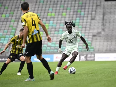 Peter Agba08.07.2025 Olimpija: Kairat, kvalifikacije za ligo prvakov v nogometuFOTO: Nik Erik Neubauer