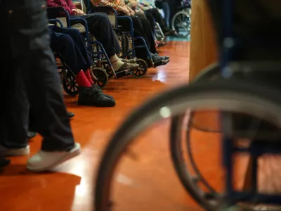 - 23.02.2016 - Dom starej&scaron;ih občanov Fužine v Ljubljani - starej&scaron;i občani - oskrbovanci - upokojencii -simbolična fotografija upokojenci, invalidi, staranje  //FOTO: Bojan Velikonja