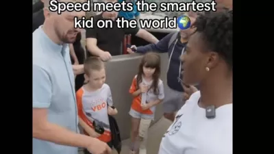 Edvard in Frida Kaloh sta srečala vplivneža IShowSpeed in navdu&scaron;ila uporabnike spleta.