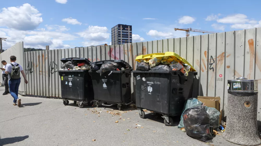 Na ljubljanski postaji: Prenatrpani zabojniki in neprijetne vonjave