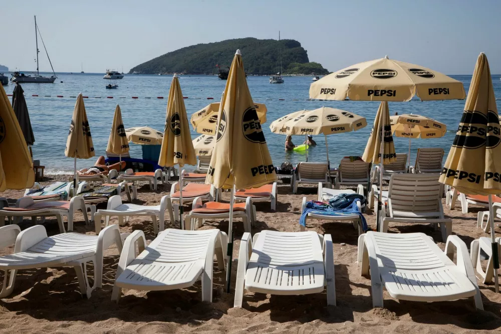 Slovenska plaža,&nbsp;Črniagori&nbsp;/ Foto: Reuters