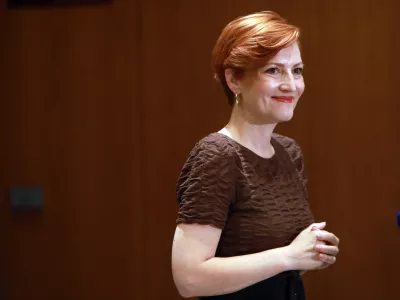 10.07.2025 - nadaljevanje seje DZ, na kateri bodo poslanci na predlog opozicije obravnavali interpelacijo ministrice za kulturo Aste Vrečko;Asta VrečkoFoto: Tomaž Skale