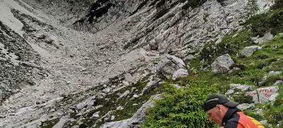 reševalna akcija ponesrečena alpinista