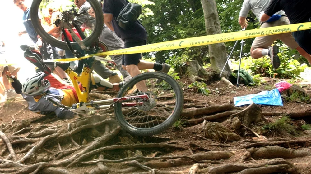 Borut Zajc, spust gorskih kolesarjev s Sv. Jo&scaron;ta