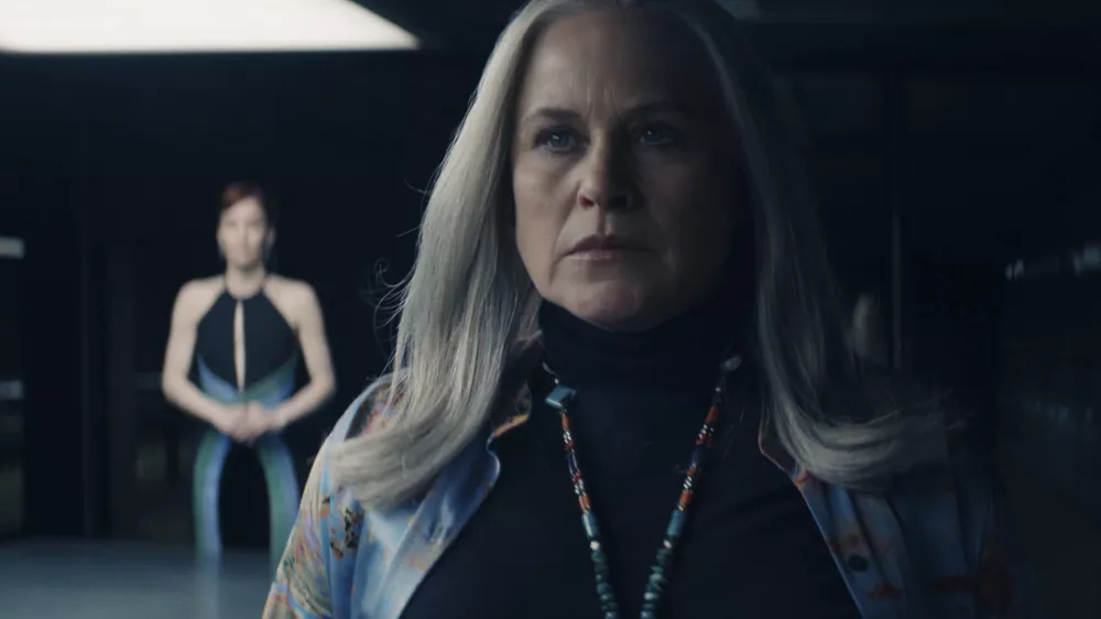 This image released by Apple TV+ shows Patricia Arquette in a scene from "Severance." (Apple TV+ via AP)