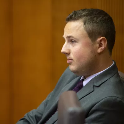 član odbora Žan Mahnič (SDS)- 04.09.2018 - Odboro DZ za notranje zadeve, javno upravo in lokalno samoupravo - predstavitev kandidata za ministra za javno upravo Tugomirja Kodelje //FOTO: Matjaž Rušt