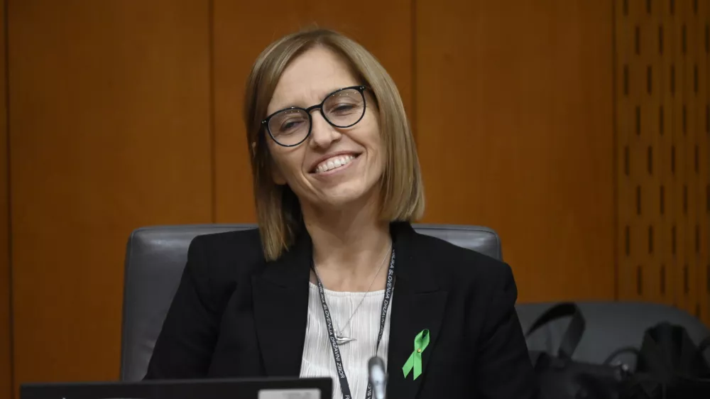 Valentina Prevolnik Rupel, kandidatka za ministrico za zdravje - 10.10.2023 - Odbor DZ za zdravstvo - predstavitev kandidatke za ministrico za zdravje Valentine Prevolnik Rupel //FOTO: Nik Erik Neubauer
