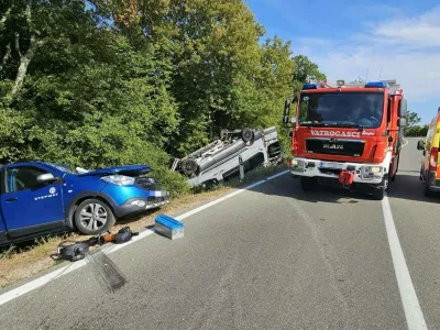 Prometna nesreča, avtodom, promet, poletjeFoto: Gasilci Krk